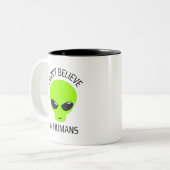 Je ne crois pas à la Mug de café humain (Devant gauche)