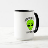 Je ne crois pas à la Mug de café humain (Devant droit)