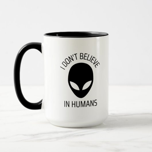 Je ne crois pas à la Mug de café humain (Gauche)