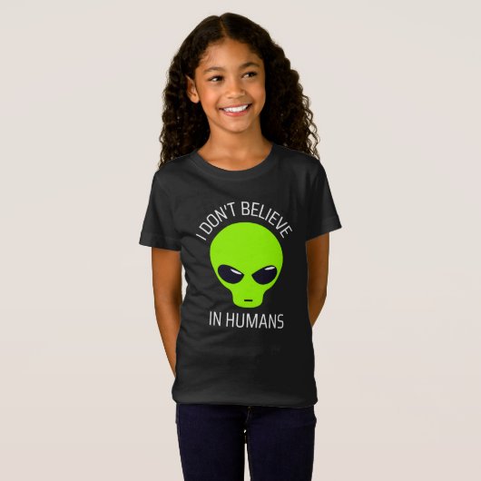 Je ne crois pas au T-shirt Humains (Devant entier)