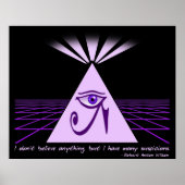 Je ne crois rien Poster (Devant)