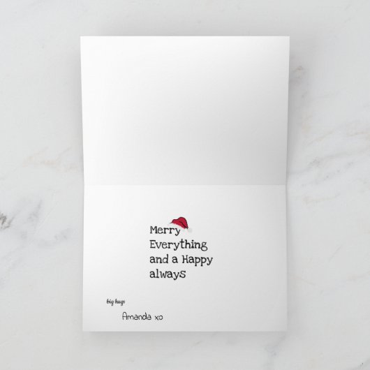 Je ne devrais pas faire cette carte de Noël de Sis (Intérieur)