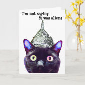 "Je ne dis pas que c'est des aliens…." Carte de (Fleur jaune)