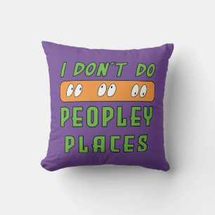 Je ne fais pas Coussin de Lancer de Lieux Peuplés