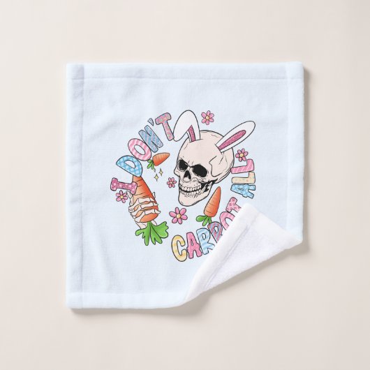 Je ne fais pas de carottes - Mignonne lapin crâne (Gant de toilette)