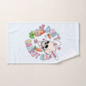 Je ne fais pas de carottes - Mignonne lapin crâne (Serviette à main)