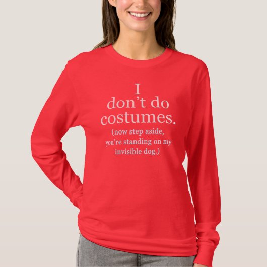 Je ne fais pas de costumes anti-Halloween Tshirt (Devant)