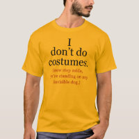 Je ne fais pas de costumes anti-Halloween Tshirt