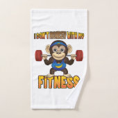 Je ne fais pas de singe avec mon Fitness - Serviet (Serviette à main)