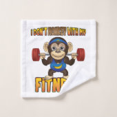 Je ne fais pas de singe avec mon Fitness - Serviet (Gant de toilette)