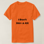 Je ne fais pas de T-shirt Git (Design devant)