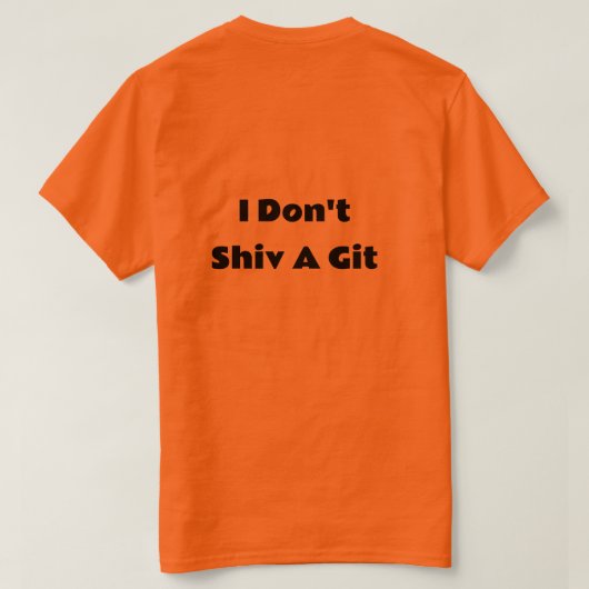 Je ne fais pas de T-shirt Git (Design dos)
