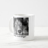 Je ne fais pas la tasse de matins-sheltie (Devant gauche)