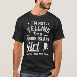 Je ne hurle pas Je suis une T-shirt fille de Rhode
