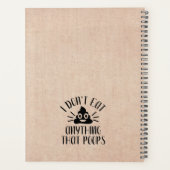 Je ne mange rien qui bouffe, Vegan (Dos)