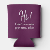 Je ne me souviens pas de votre nom, mon glacière (Dos)