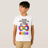 Je ne me trompe pas sur le T-shirt de l'autisme (Devant entier)