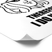 Je Ne Pense Pas Philosophie Poster De Plaisanterie (Coin)