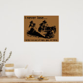 Je Ne Perds Jamais Dirt Vélo Motocross Poster (Cuisine)