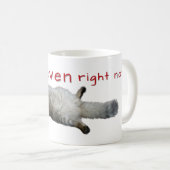 Je ne peux même pas en ce moment chatte Mug (Devant droit)