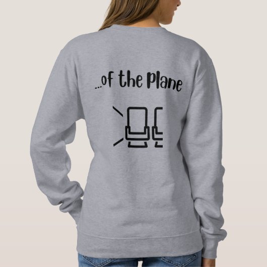 "Je ne peux pas attendre" Sweatshirt de base des f (Dos)
