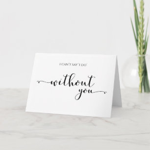Je ne peux pas dire que je fais sans toi, carte de