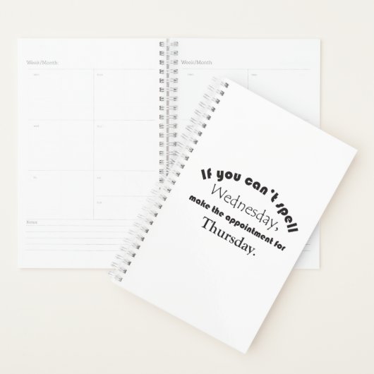 Je ne peux pas épeler mercredi jeudi drôle dire pi (Devant avec enveloppe)