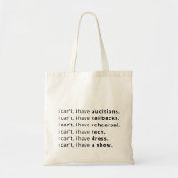 Je ne peux pas, j'ai... sac fourre-tout.