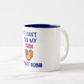 Je ne peux pas prendre mon fil - Mug (Devant droit)