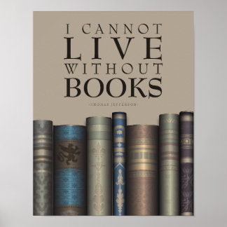 Je Ne Peux Vivre Sans Livres Poster De Louvain Liv