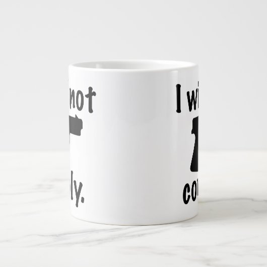 JE NE REMPLISSERAI PAS 20 oz. Jumbo Mug (Devant)