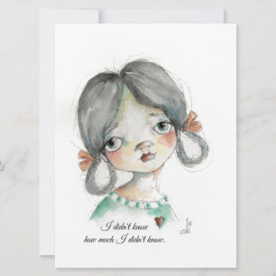 Je ne savais pas - Carte Cadre Plat