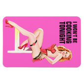 Je ne serai pas Cuisine ce soir Flexi Magnet (Horizontal)