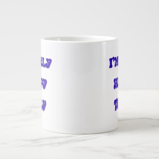 Je ne suis heureux aujourd'hui que de la tasse de (Devant)