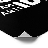 Je ne suis pas anti-social Inspiration Poster (Coin)