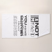 Je ne suis pas bizarre ! Serviette de bain (Serviette de bain)