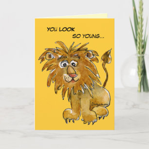 Je ne suis pas carte d'anniversaire de LION