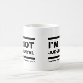 Je ne suis pas drôle de jugement Mug (Centre)