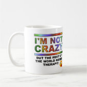 Je ne suis pas fou mais drôle Mug (Gauche)