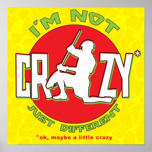 Je ne suis pas fou, Poster de Lacrosse Goalie (Devant)