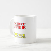 Je ne suis pas moche Mug drôle (Devant gauche)