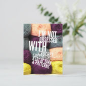 Je ne suis pas obsédée par la carte postale Croche (Debout devant)