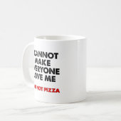 Je ne suis pas Pizza Funny Mug (Devant gauche)