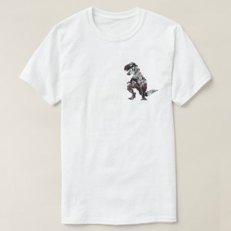 "JE NE SUIS PAS" T-SHIRT FLORAL ÉTEINT DE BLANC DE