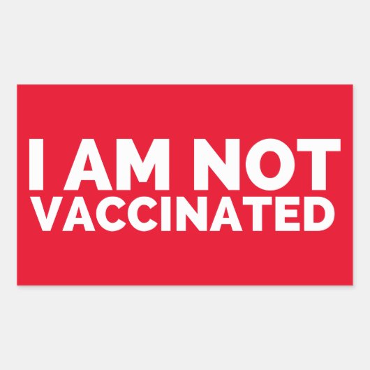 Je Ne Suis Pas Un Étiquette Vacciné (Devant)