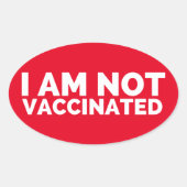 Je Ne Suis Pas Un Étiquette Vacciné (Devant)