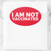 Je Ne Suis Pas Un Étiquette Vacciné (Sac)