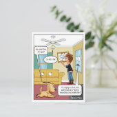 Je ne suis pas un fan Carte postale drôle (Debout devant)