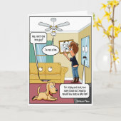 Je ne suis pas un fan Punny carte d'anniversaire (Fleur jaune)