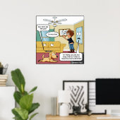 Je ne suis pas un fan Punny Poster (Bureau à domicile)